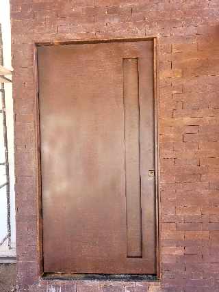 Foto 1 - Porta em ao corten casa do corten