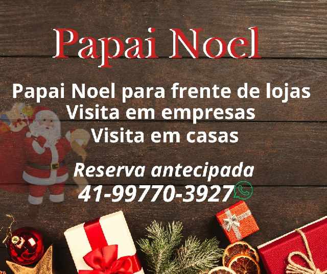 Foto 1 - Papai noel em frente de lojas e eventos